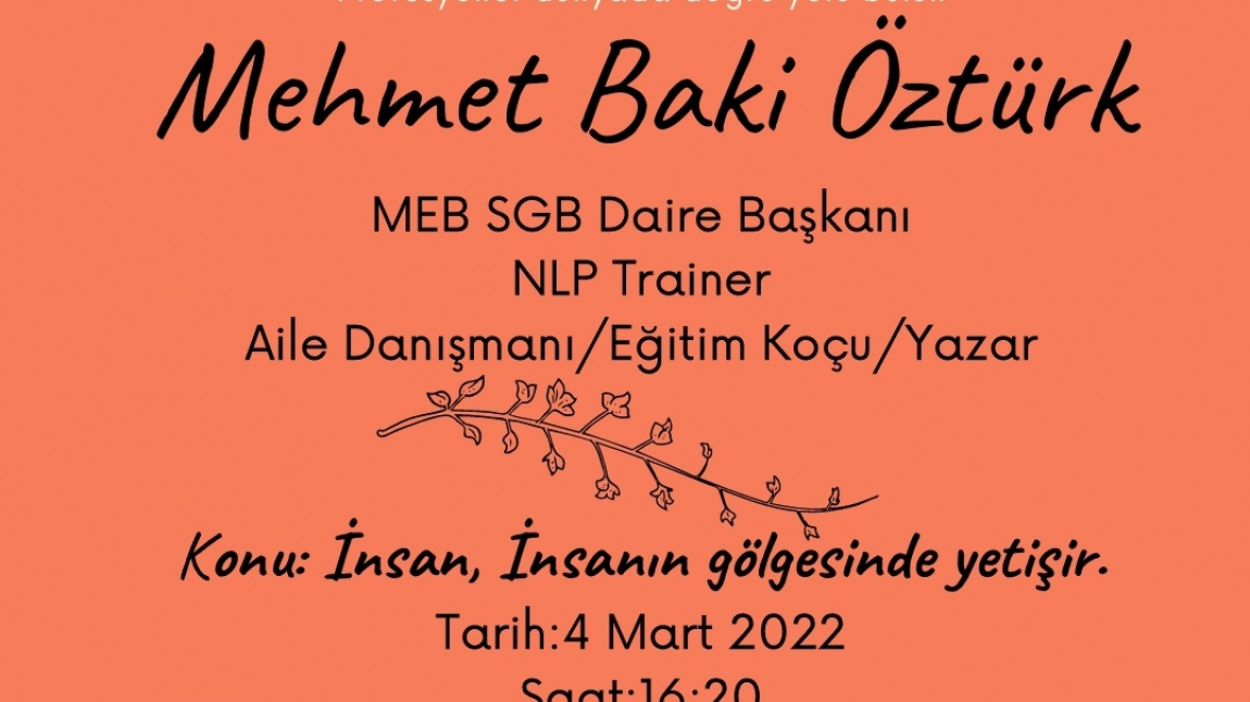 Sn Mehmet Baki ÖZTÜRK 